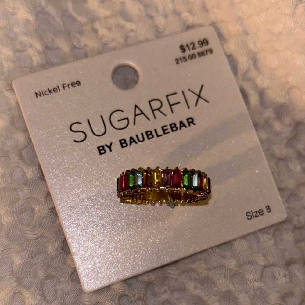 NWT Sugarfix by Baublebar Multicolor Ring